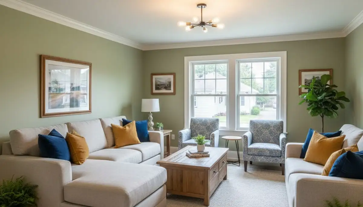Finished interior painting in Ogden, UT with smooth, professional walls and fresh, modern color finishes