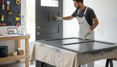 Professional door painting and refinishing in Ogden, UT by expert house painters