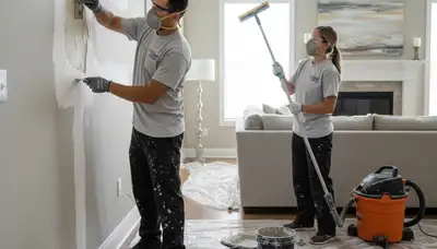 Professional drywall repair and wall restoration by expert painters in Ogden, UT home interior