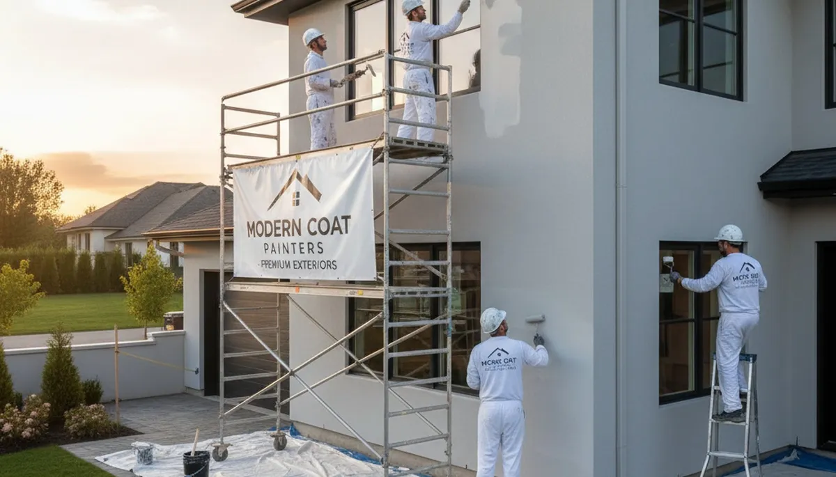 Professional exterior house painters in Ogden, UT applying weather-resistant paint for lasting protection