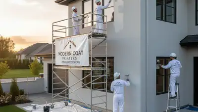 Professional exterior house painters in Ogden, UT applying weather-resistant paint for lasting protection