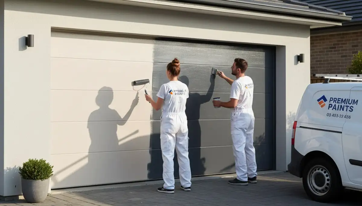 Professional garage door painting in Ogden UT with durable, weather-resistant finish
