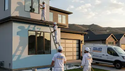 Professional house painters transforming home exteriors in Ogden, Utah