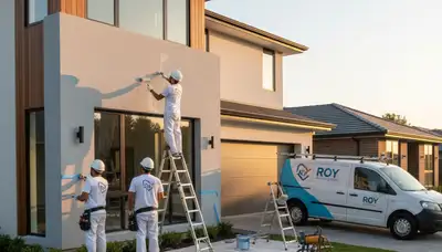 Professional house painters in Ogden UT applying exterior home paint for long-lasting curb appeal