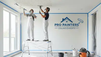 Professional popcorn ceiling removal in Ogden UT home by skilled house painters