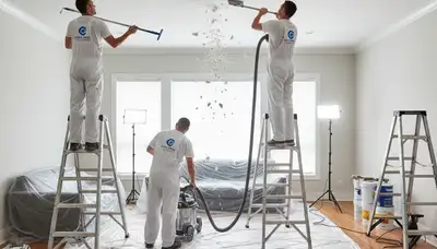 Professional popcorn ceiling removal in Ogden, UT home by skilled painting contractors