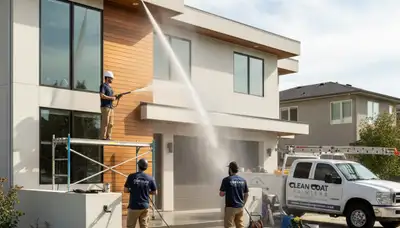 Professional pressure cleaning for home exteriors in Ogden, UT by expert house painters